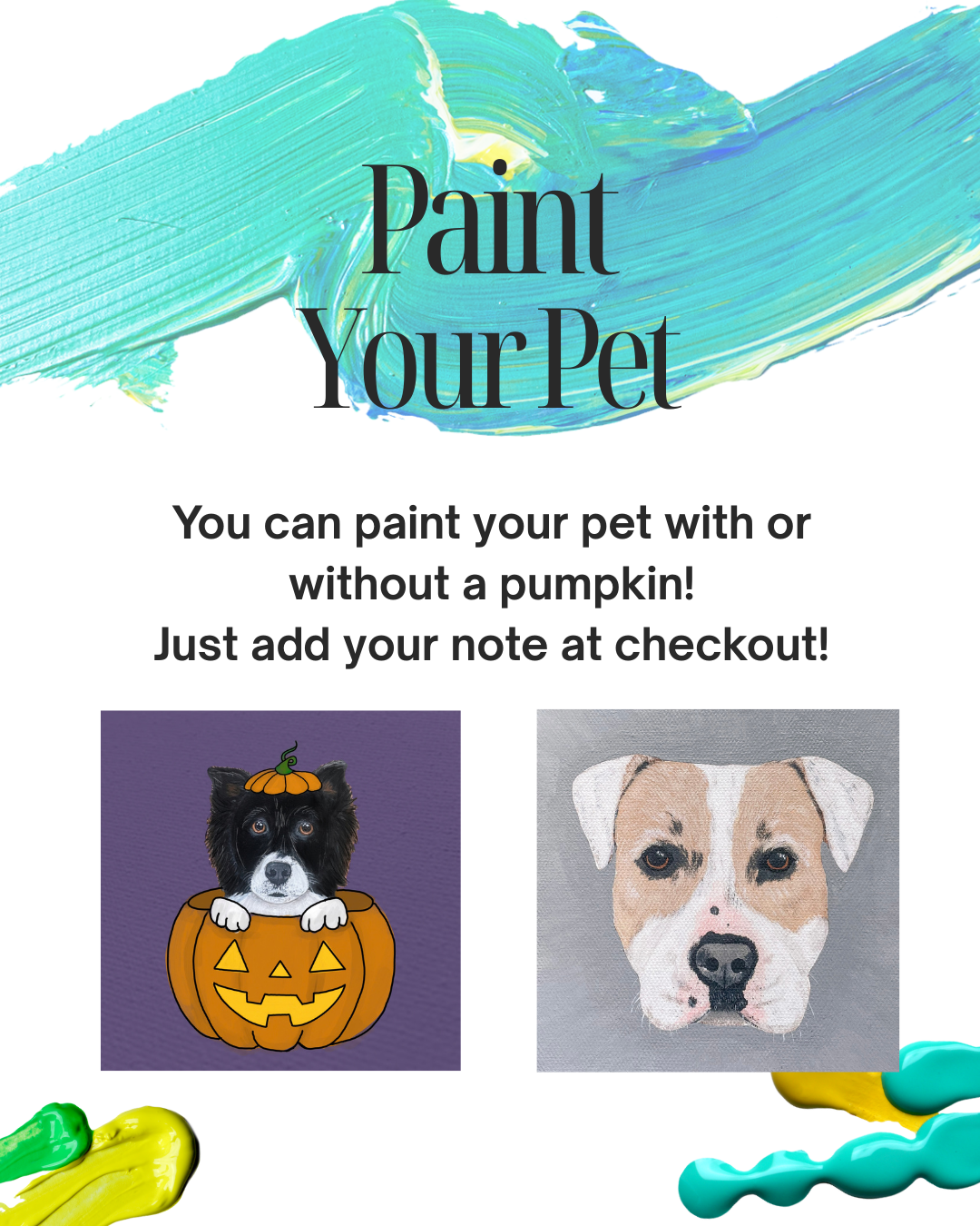 Paint Your Pet Pumkin Edition 10/16 @ SK PAWPRINTS