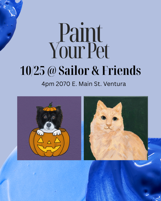 Paint Your Pet 10/25 @ Sailor & Friends