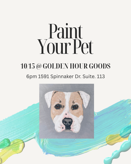 Paint Your Pet 10/15 @ Golden Hour Goods