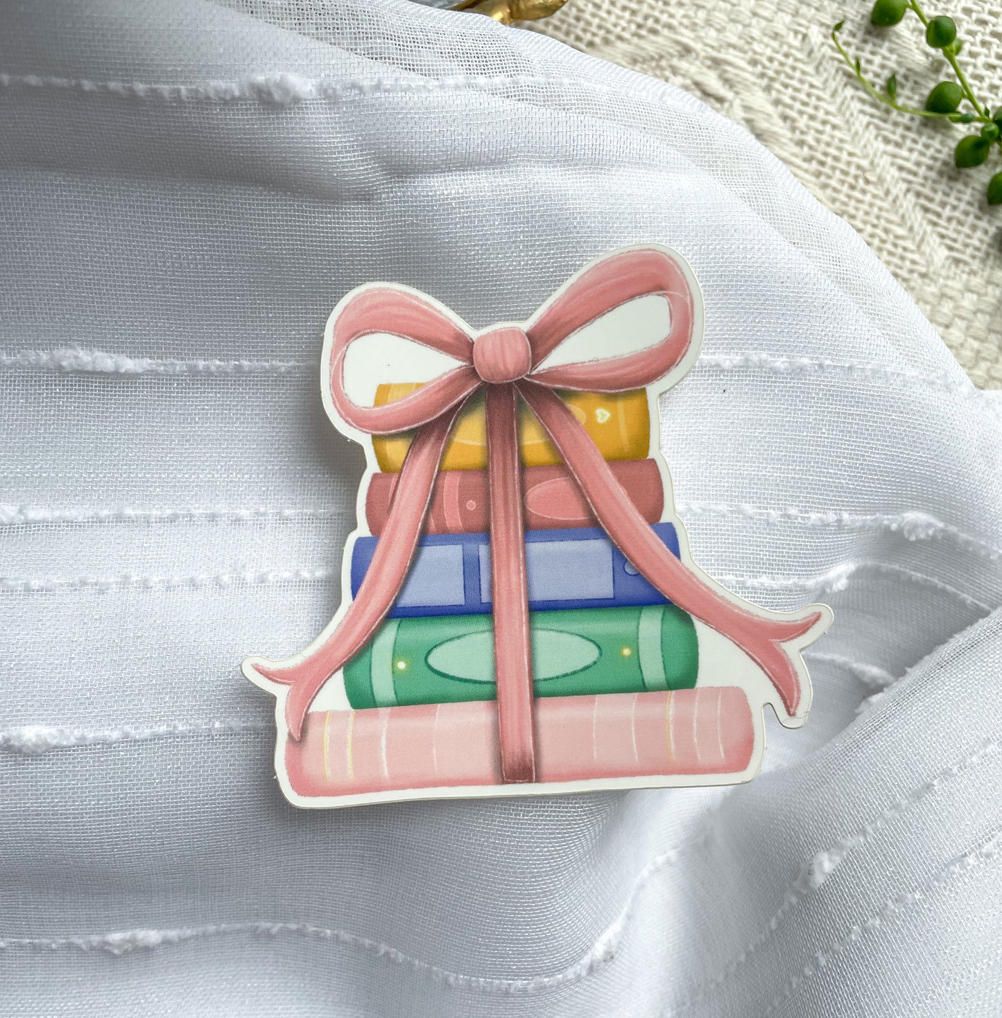 Books and Bows Sticker