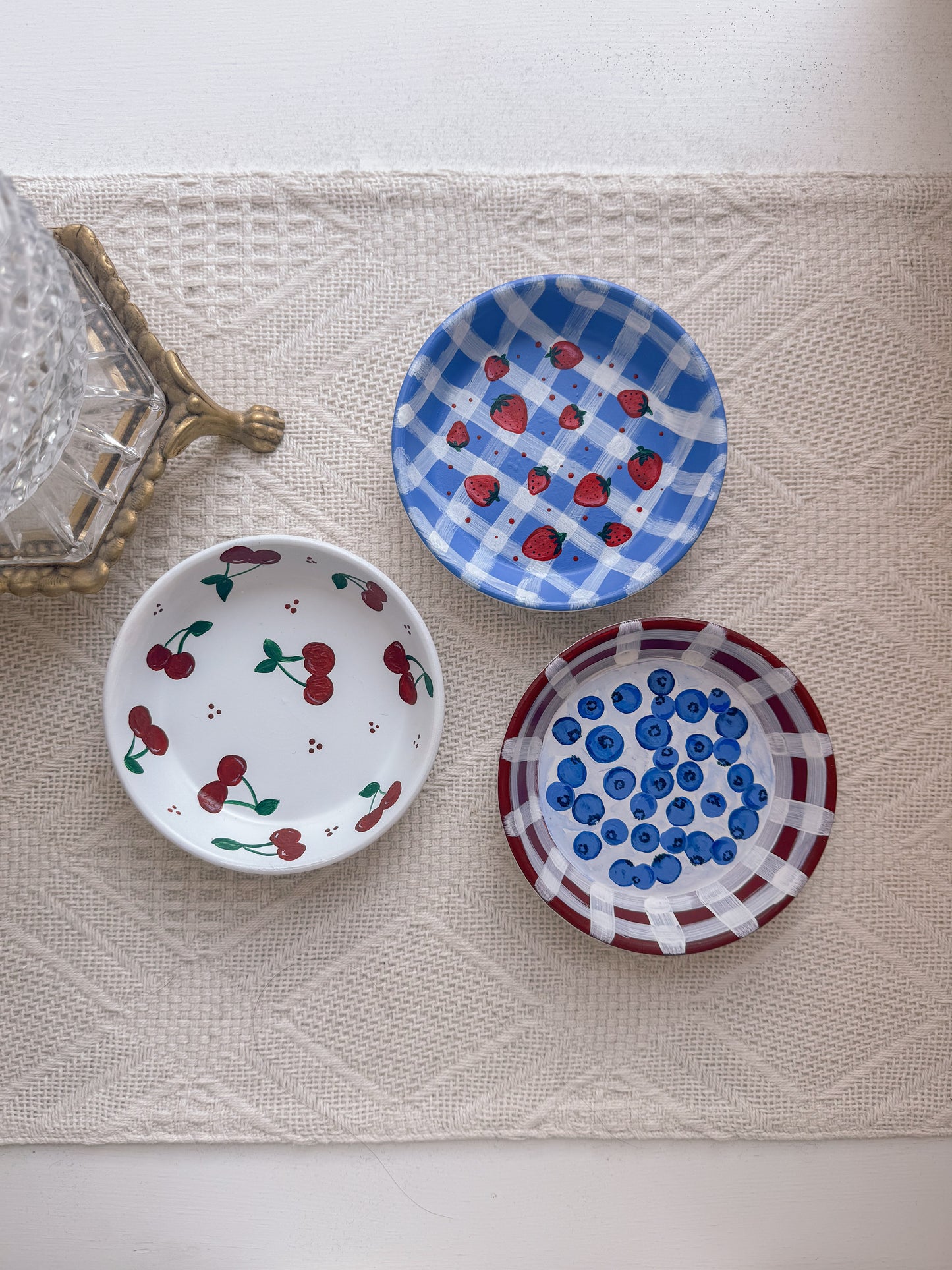 Hand Painted Trinket Dish The Fruit Collection